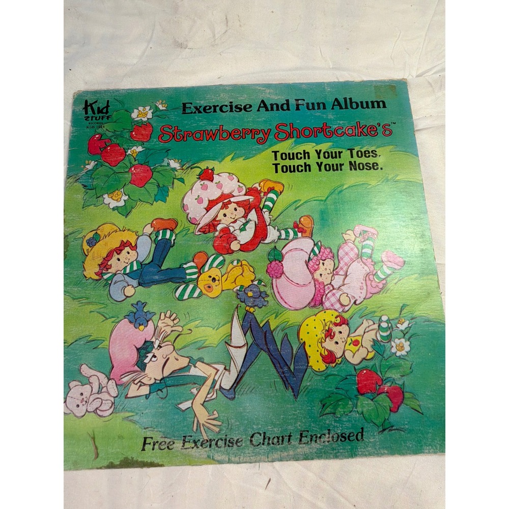 Vintage 1981 Strawberry Shortcake Exercise and Fun Album Vinyl LP Kid Stuff